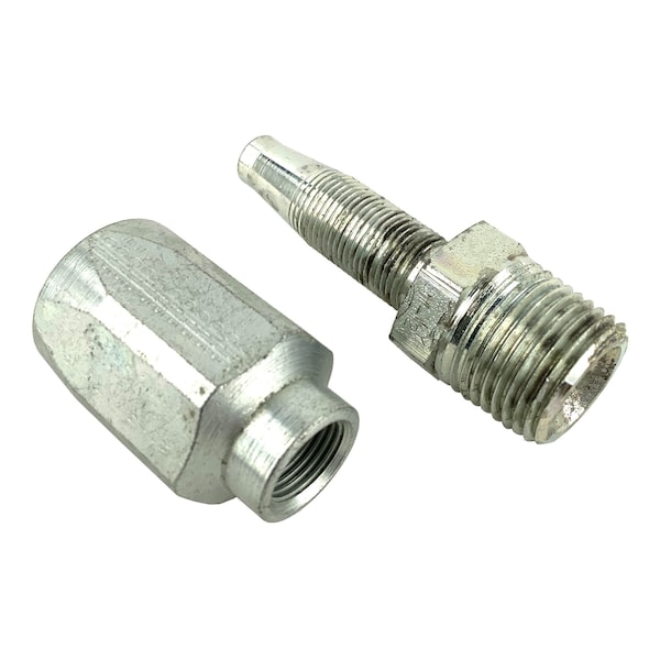 Gates Fitting, Hyd, Coupling, Male Pipe Nptf-30 Deg Cone Seat-Steel, 6C5-6Rmp, 5/16 Id, 2.17 In. Length G34100-0606 - main
